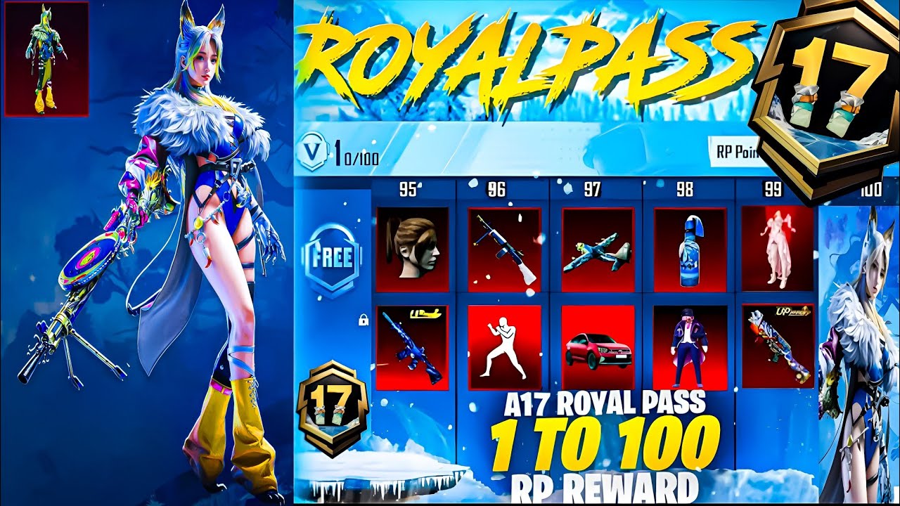 🔥A17 Royal Pass & 1 To 100 Rp Rewards | A17 Royal Pass Bgmi | A17 Roya Pass 3D Leaks | PUBGM/BGMI