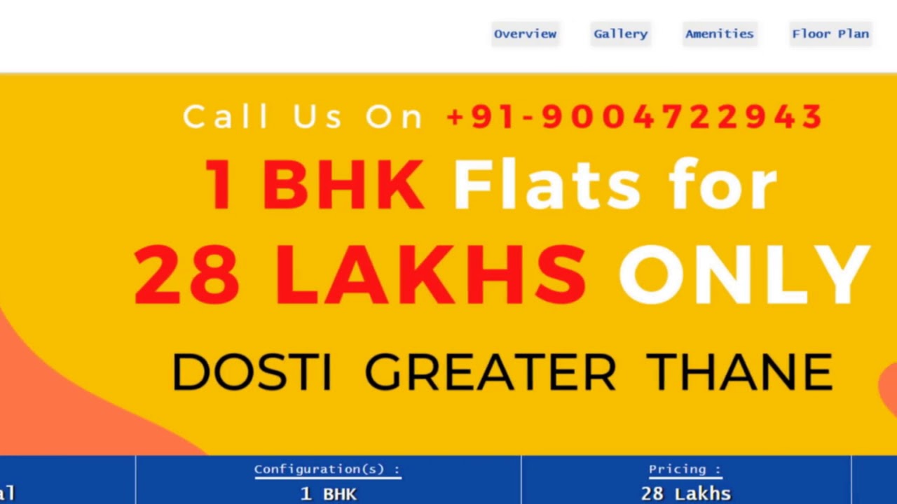 Dosti Realty salesman solicits Rs 51K cheque for Expression Of Interest in Dosti Thane Kalher flat