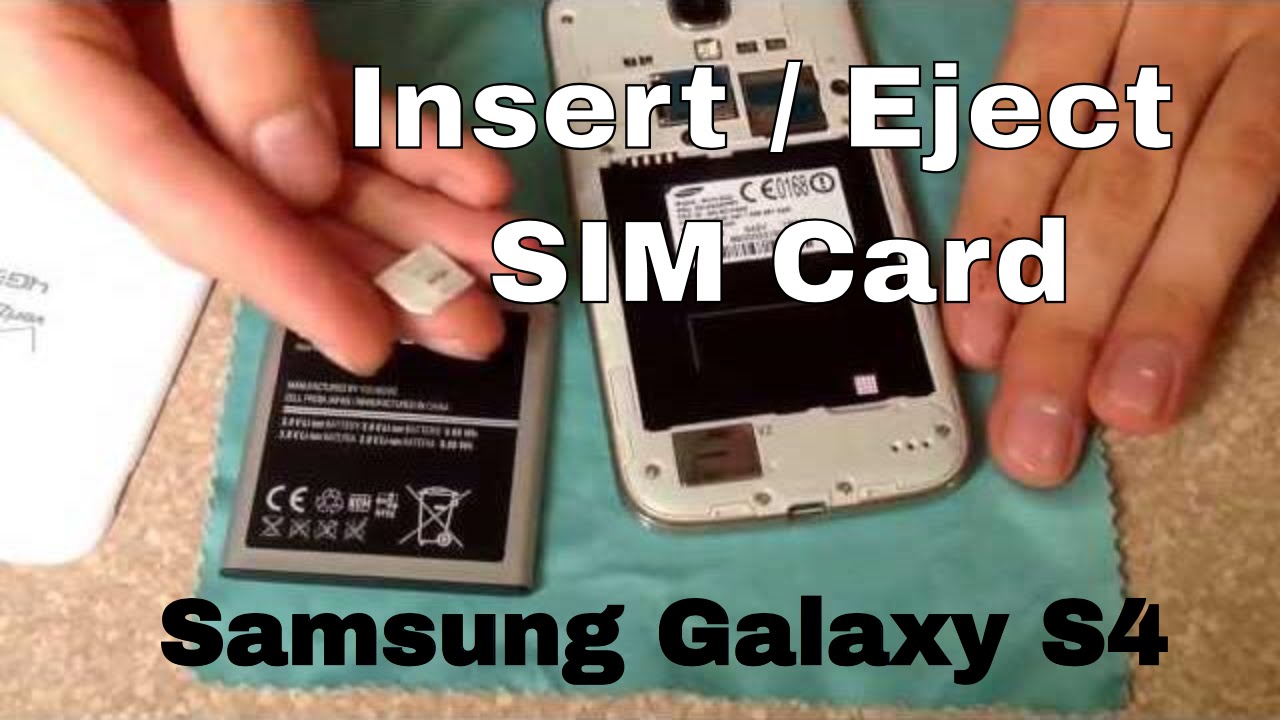 Как вставить и извлечь SIM-карту Samsung Galaxy S4
