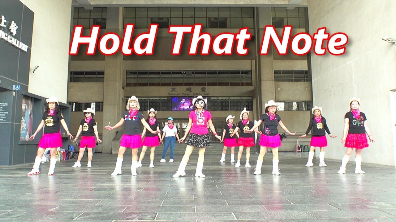 Hold That Note│Line Dance by Rob Fowler (ES)│Demo & Walk Through║停一下│排舞│含導跳║4K