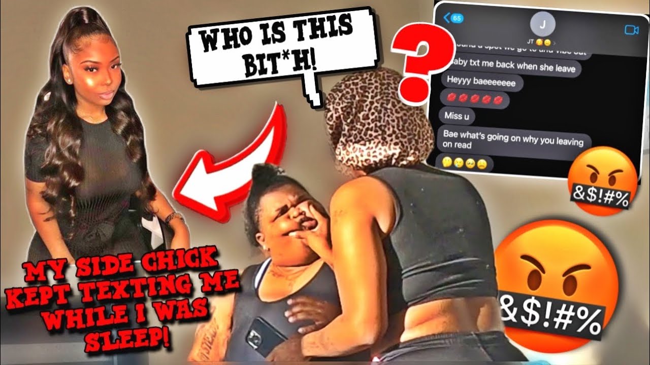 MY SIDE CHICK KEPT TEXTING ME WHILE I WAS SLEEP! *GONE WRONG*
