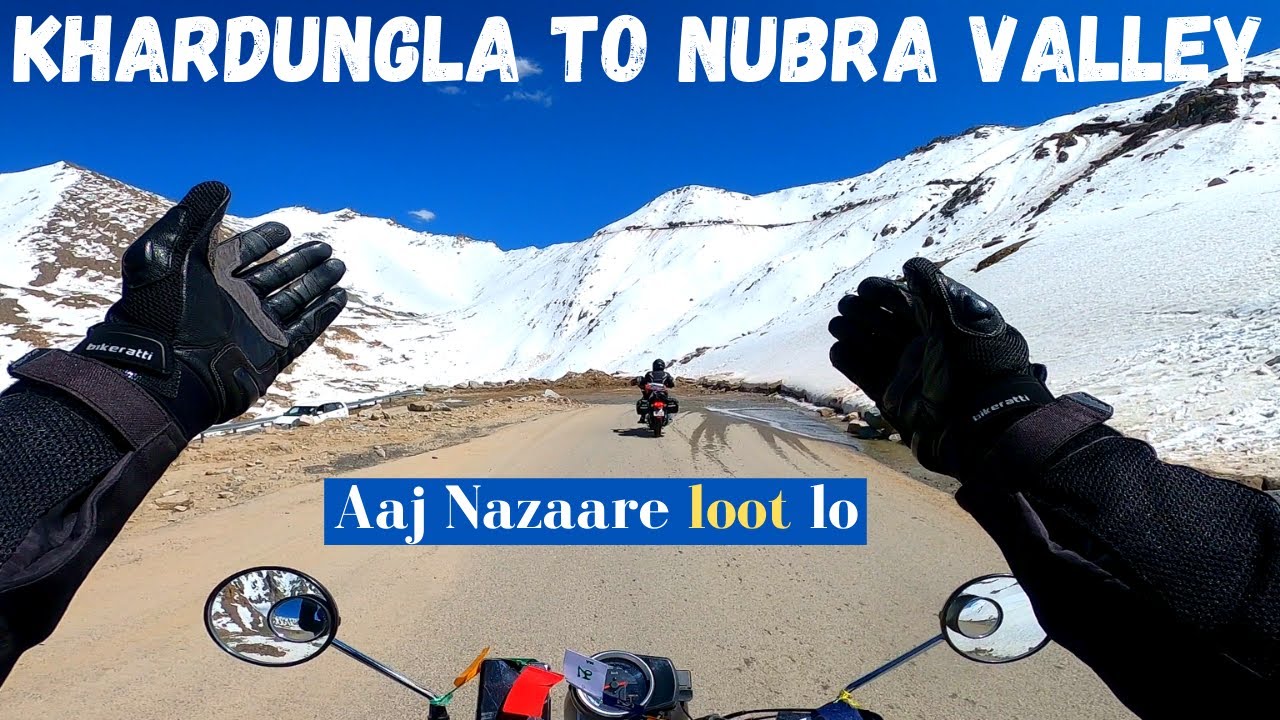 LADAKH 2021: Nubra Valley Pahuch Gye: Day-6, Part-2 | Honda Highness CB350 | Ladakh Trip