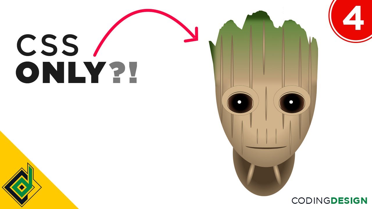Drawing Groot | CSS Speed Art Animation | EP 04