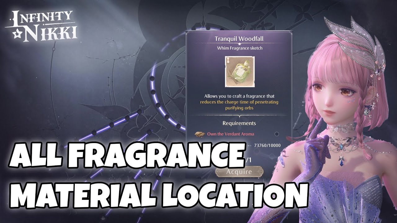 Infinity Nikki All 8 Fragrance Location