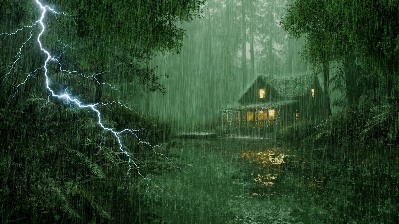 HEAVY RAIN AND THUNDER SOUNDS - DEEP SLEEP | Thunderstorm for Sleeping - Rain Sound Comfort #2