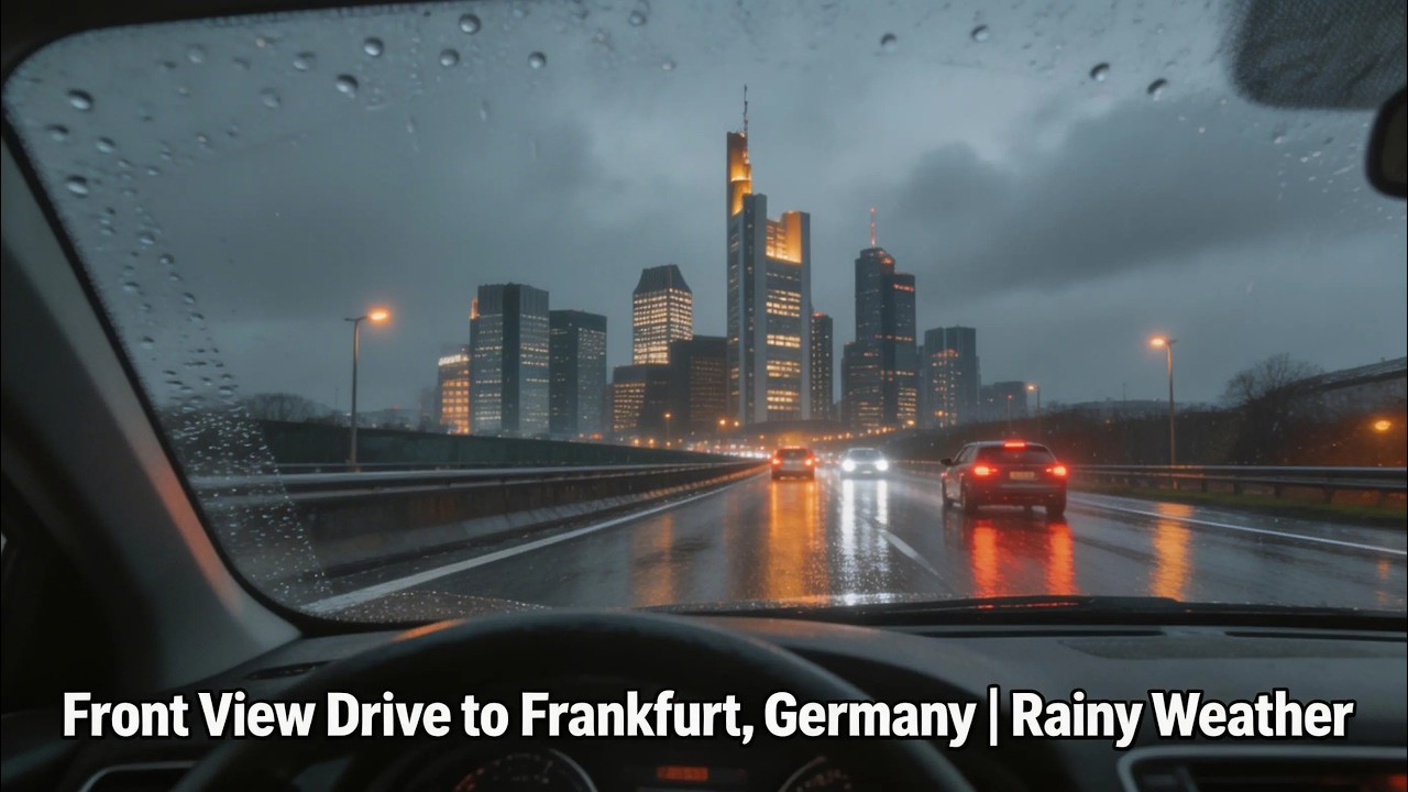 Driving to Frankfurt, Germany After the Rain 🌧️🚗
