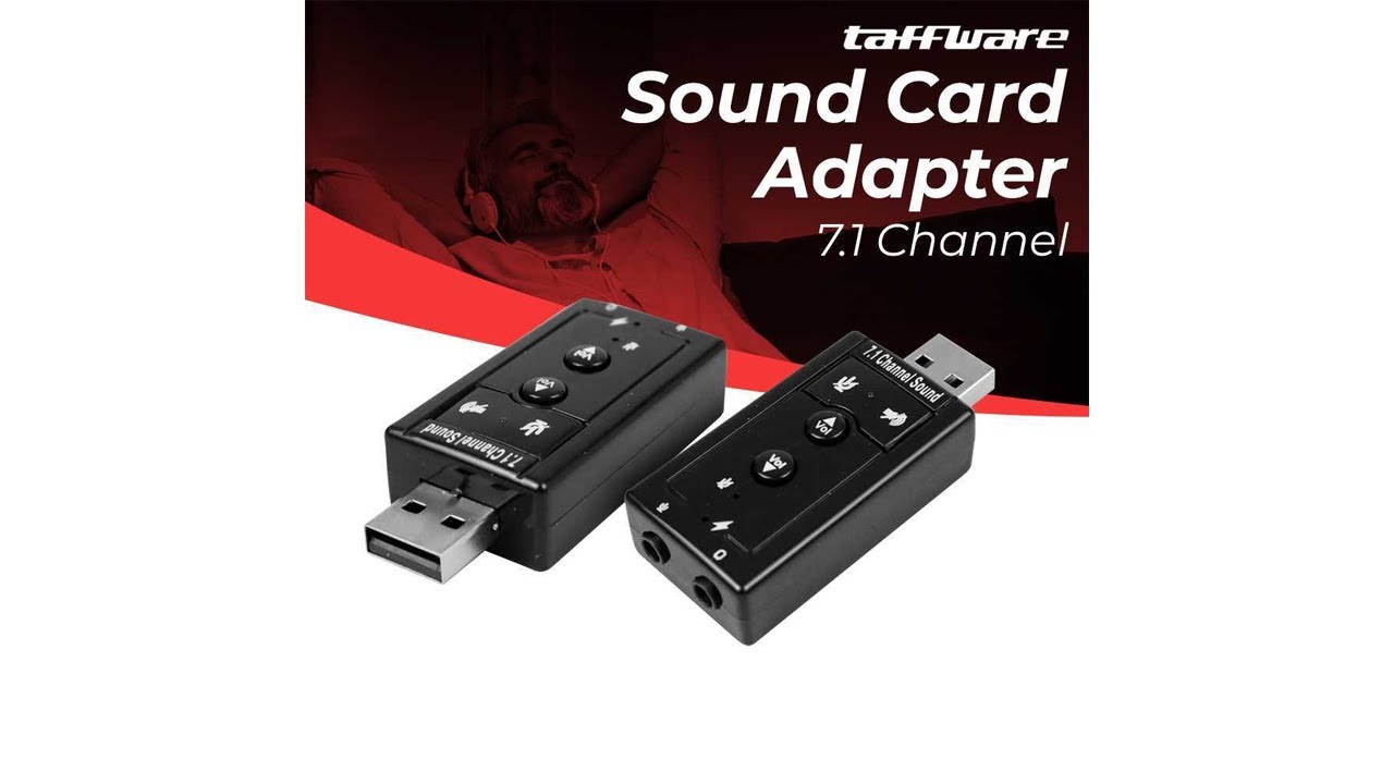 Taffware USB 7.1 Channel Sound Card Adapter - TC-03 - VZUA06XX