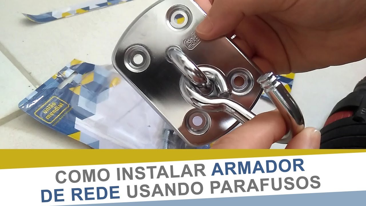 Como instalar um armador (torno, gancho) de rede. Faça você mesmo agora.