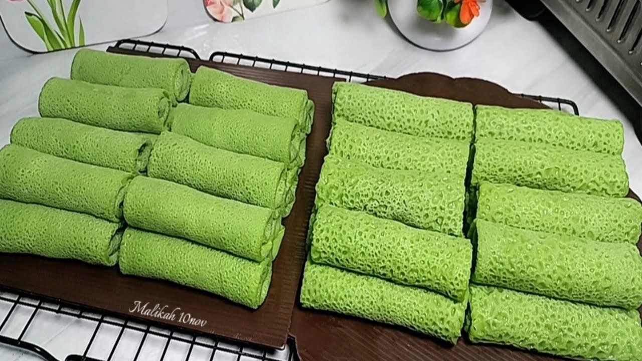 SATU RESEP, DUA HASIL BERBEDA‼️DADAR GULUNG ISI UNTI KELAPA‼️TIPS DADAR GULUNG LEMBUT BERPORI