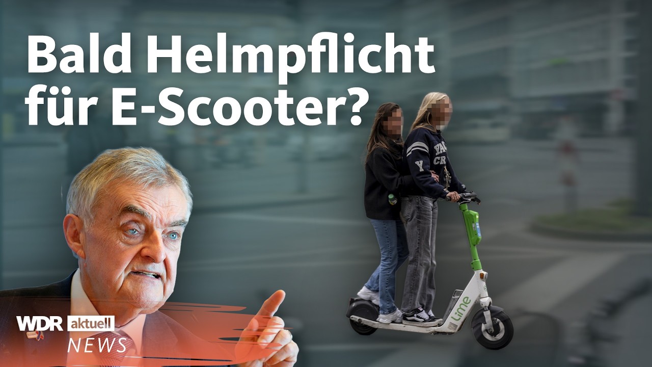 Neue Unfallstatistik: Unfälle in NRW auf Rekord-Hoch – auch wegen E-Scootern | Aktuelle Stunde