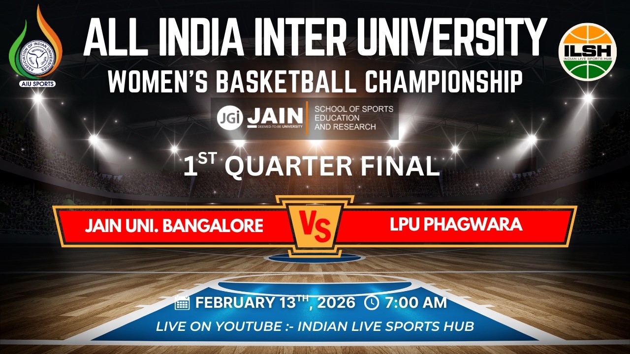 1ST QUARTER FINAL - JAIN UNI. BANGALORE VS LPU, PHAGWARA || AIU WOMEN'S BASKETBALL CHAMPIONSHIP