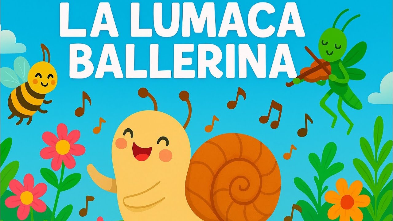 🐌 La Lumaca Ballerina 🌸 Canzoncina Dolce e Divertente per Bambini 0-3 Anni | HappyBus Kids