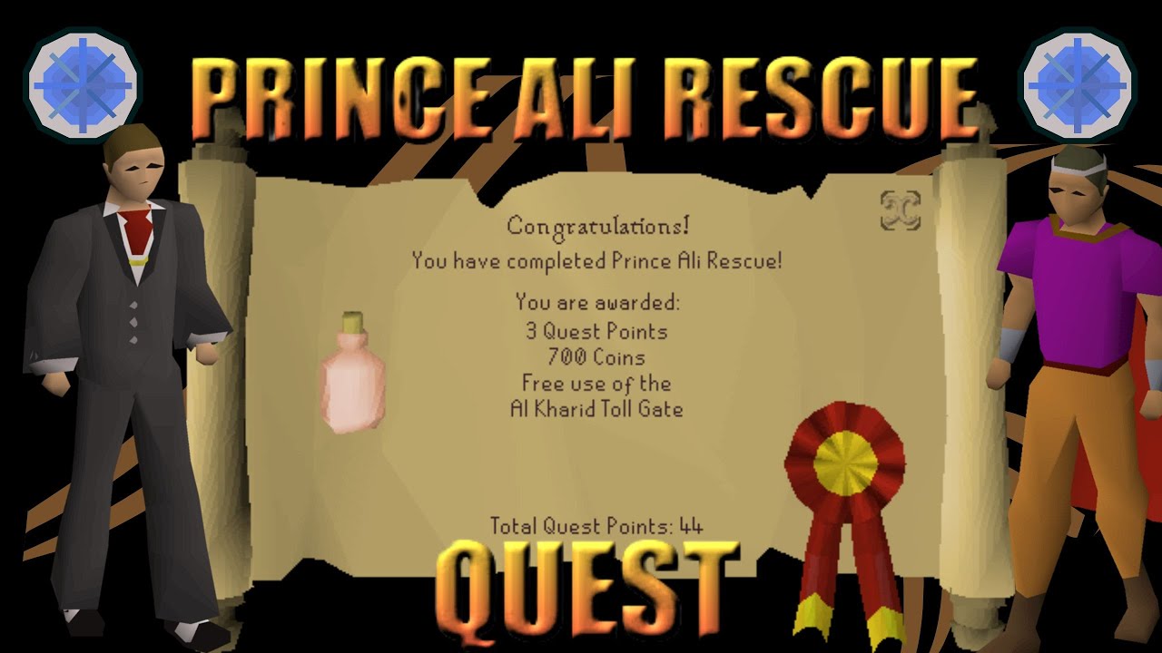 OSRS GUIA COMO HACER LA QUEST PRINCE ALI RESCUE OLD SCHOOL RUNESCAPE