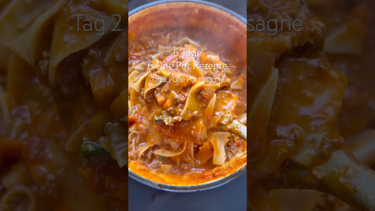 One Pot Lasagne 🍝 #onepot #lasagne #onepotmeal #rezept #lecker #waskocheichheute #viral #f&uuml;rdich