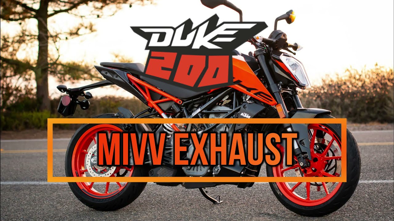 KTM DUKE 200 2020 - Stock Exhaust vs. MIVV Muffler
