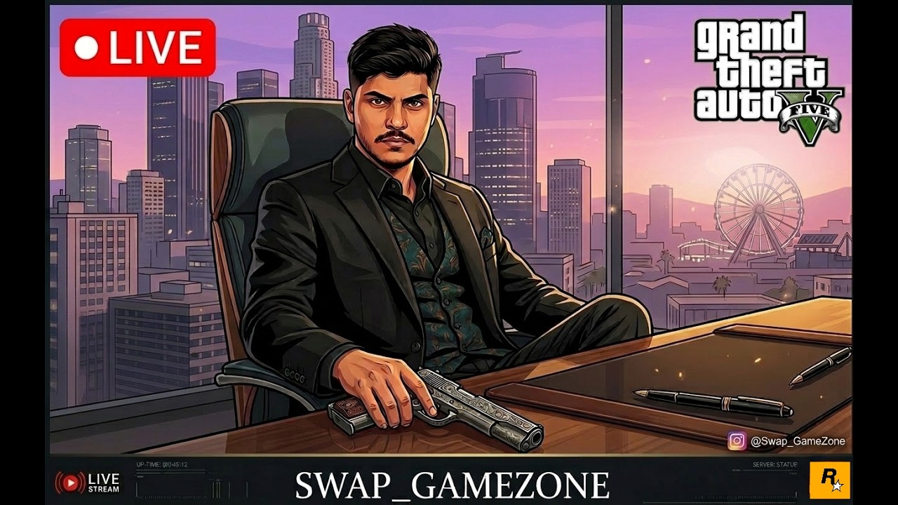 🔴FIRST TIME GTA 5 LIVE STREAM @SWAP_GAMEZONE @shreemanlegendliveofficial