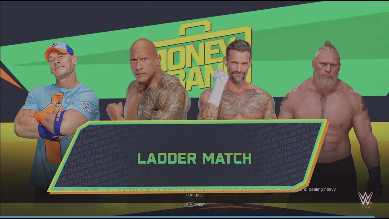 WWE 2K25_ Money in the bank match    #johncena #brocklesnar #cmpunk #therock  