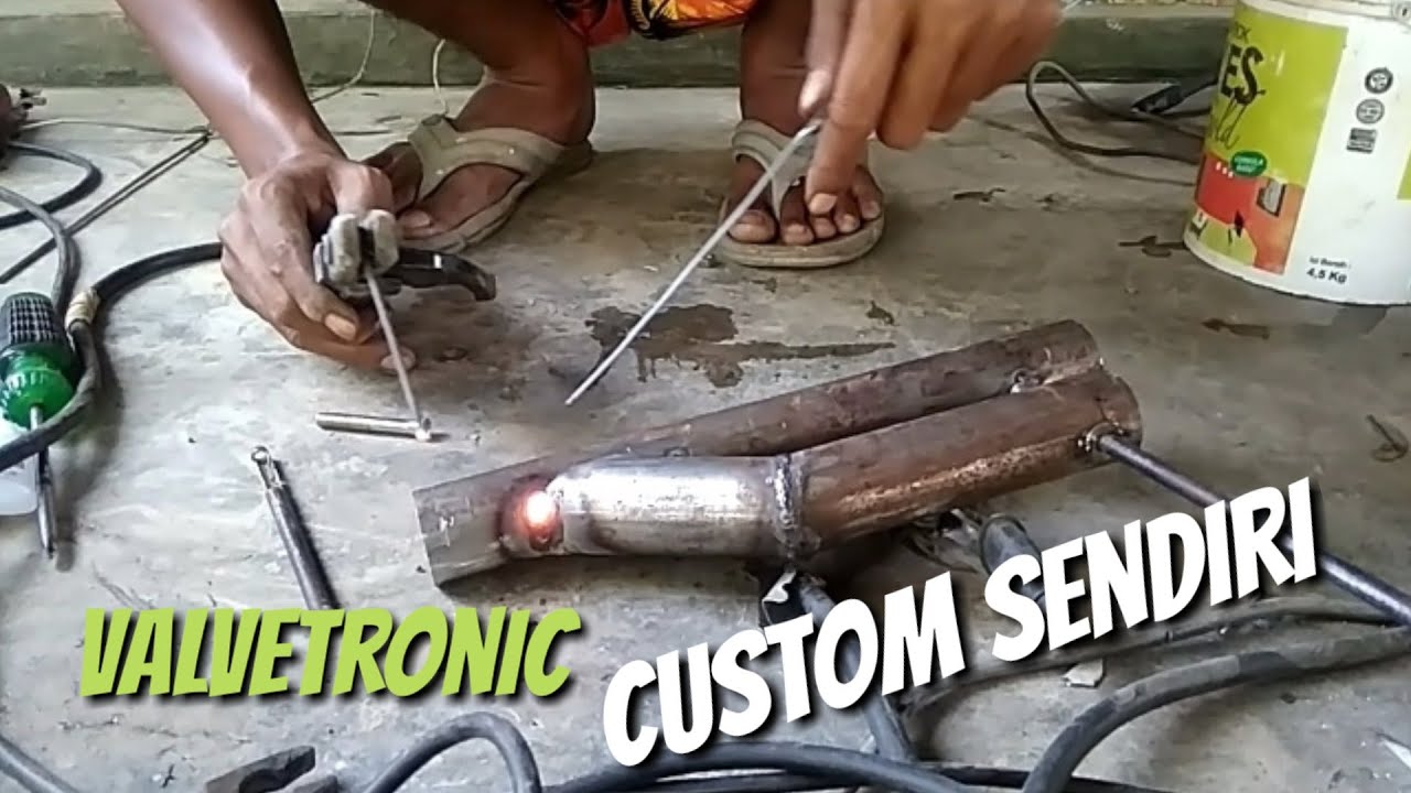 Cara membuat kenalpot dua suara, diy valvetronik.
