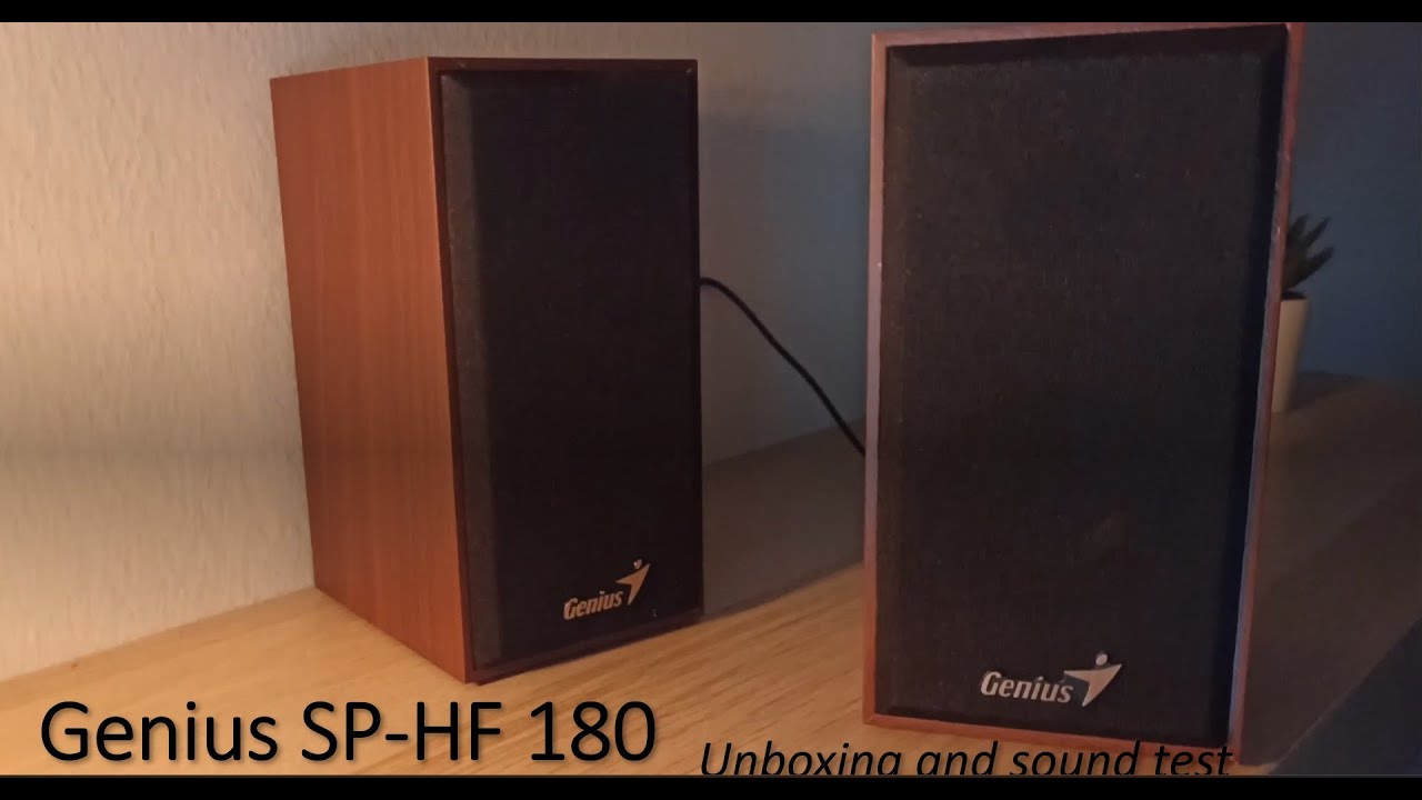 Genius SP-HF 180 unboxing and sound test