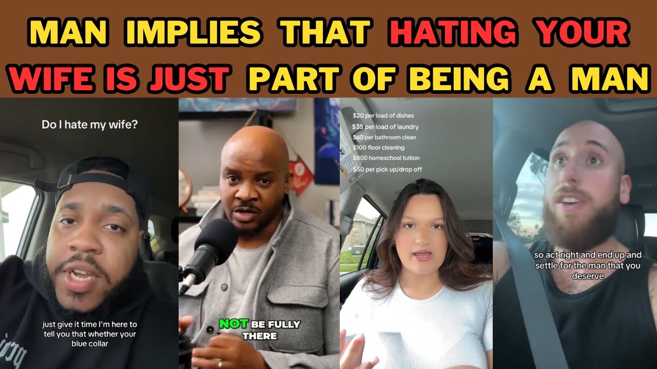 Man connotes that masculinity includes lowkey despising your wife|Childrearing is her burden—not his