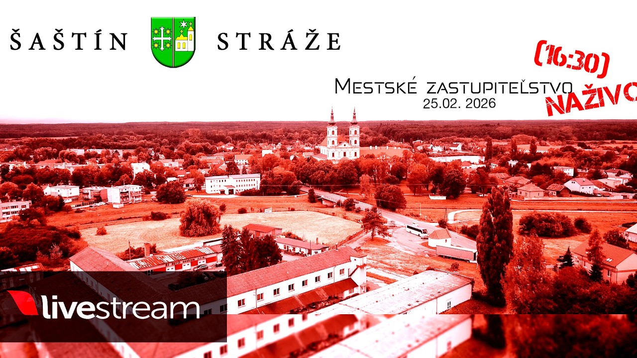 Šaštín - Stráže – priamy prenos MsZ 25/02/2026