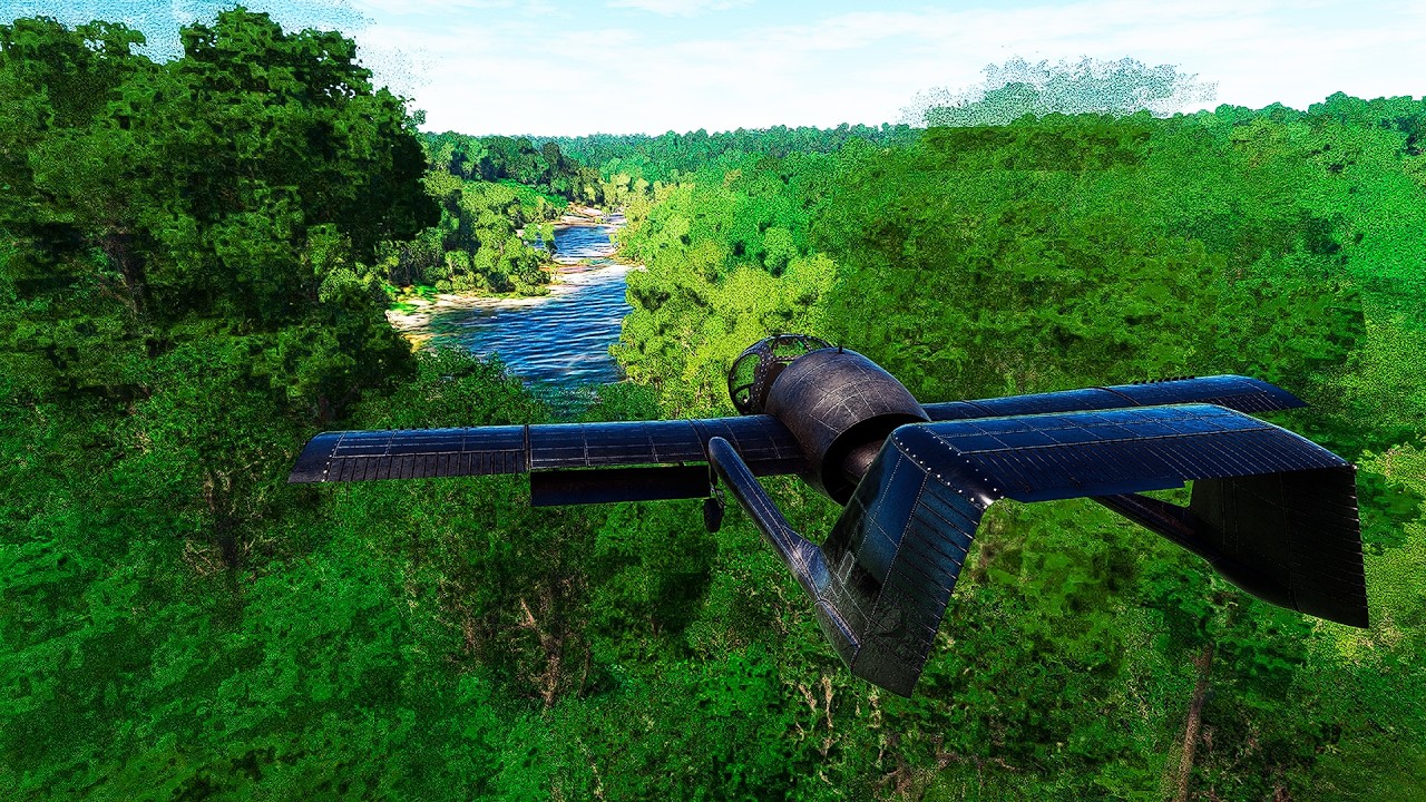 Voando pela Amazônia e pousando num garimpo