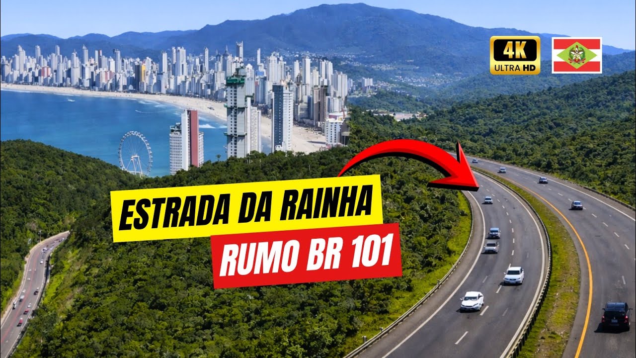 Partimos da Estrada da Rainha rumo a BR-101 | Balneário Camboriú | 4K