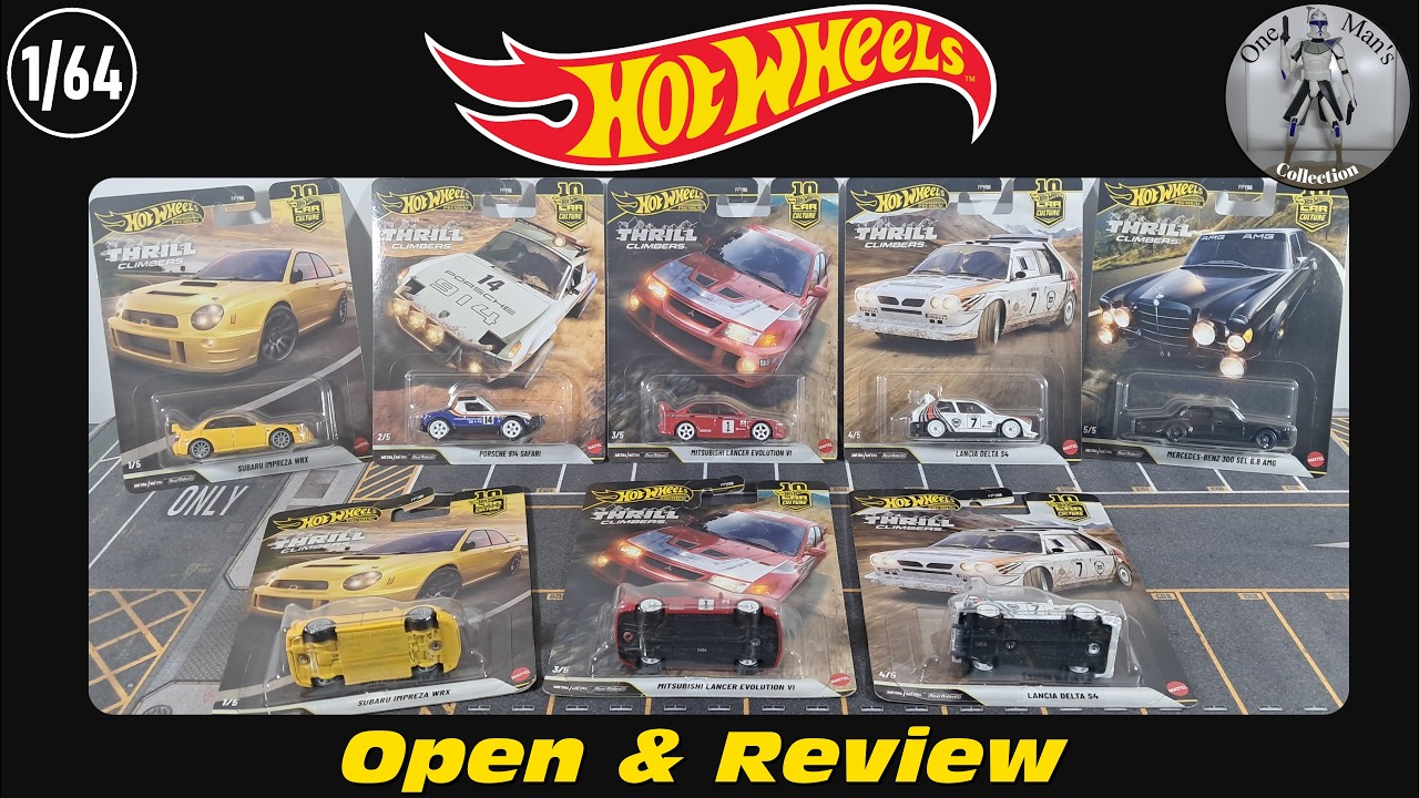 Hot Wheels Premium Car Culture - Thrill Climbers 1-5 и некоторые другие модели. Распаковка и обзор.