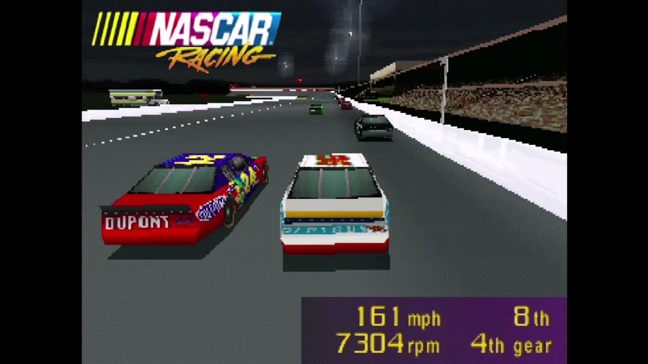 NASCAR Racing - PS1 Gameplay