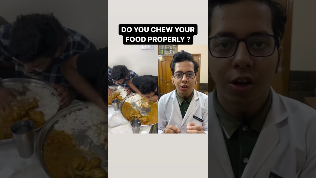 Do you chew your food properly ? | Dt.Bhawesh | #diettubeindia #dietitian #ayurveda #shorts