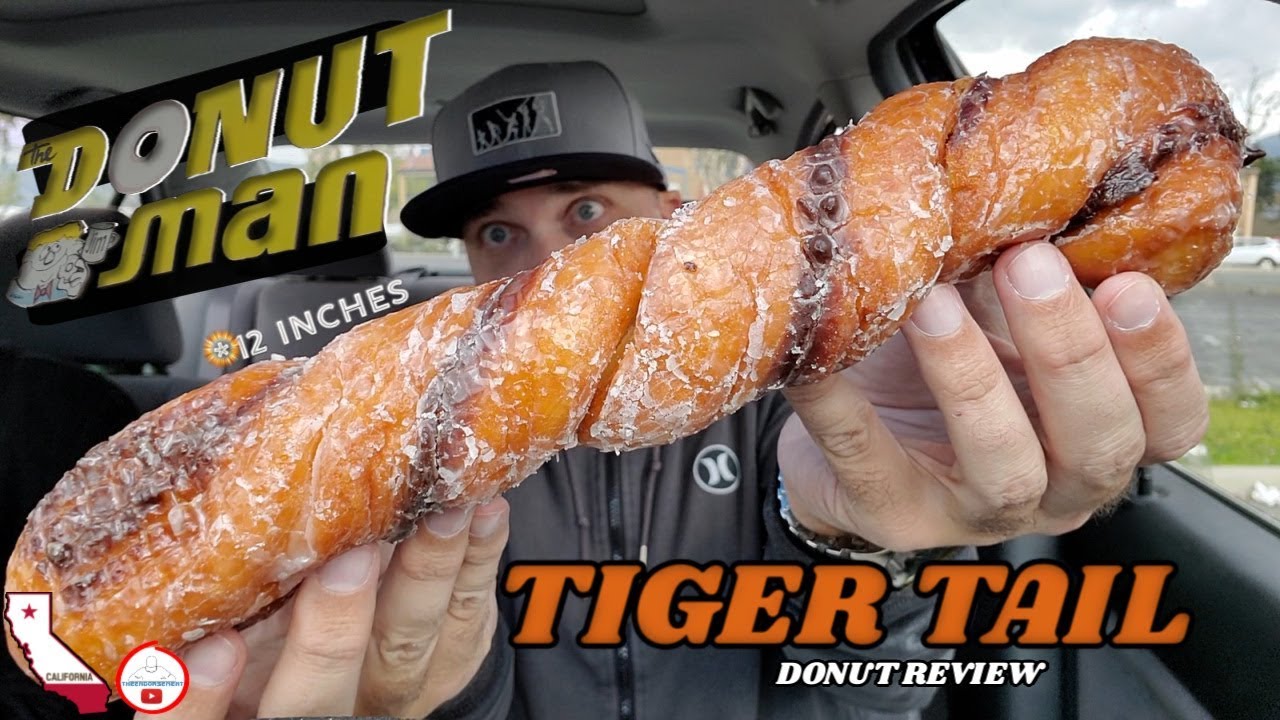 The Donut Man® Tiger Tail Donut Review!  | West Coast Series 🐅🍩☕