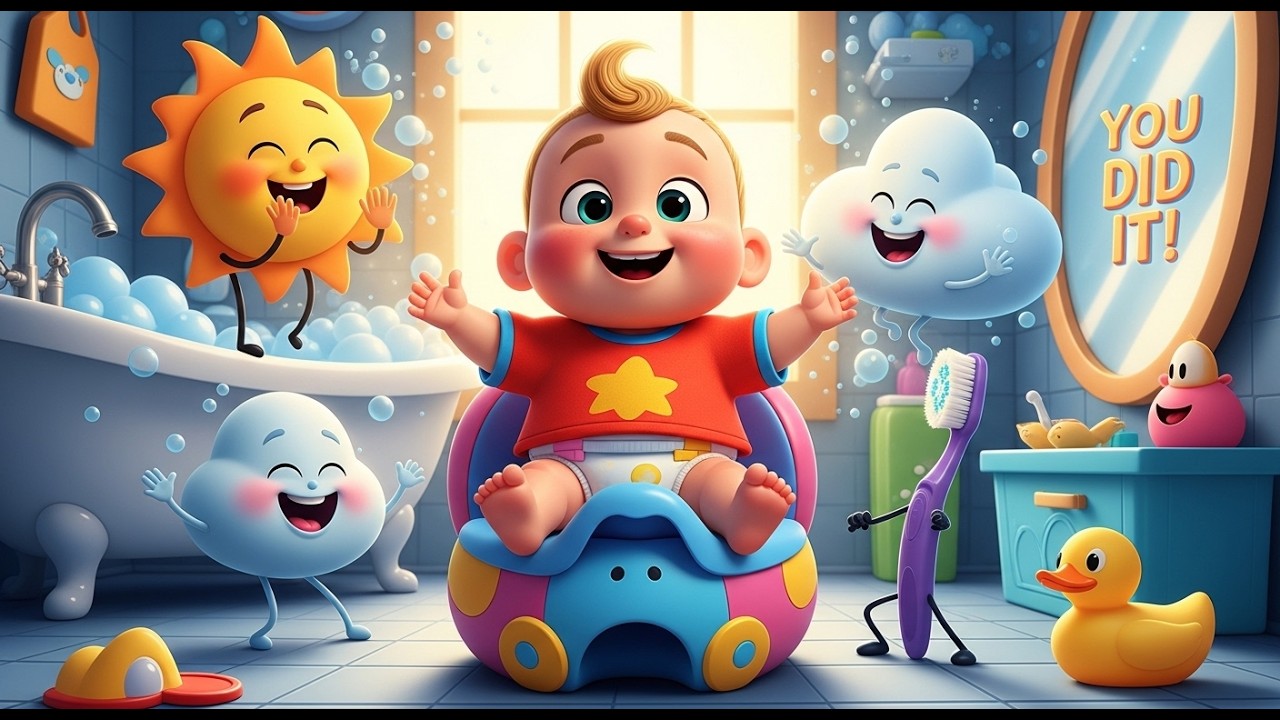 🚽 Potty Training Song 🎵 Fun Learning Song for Toddlers | Baby Giggles TV