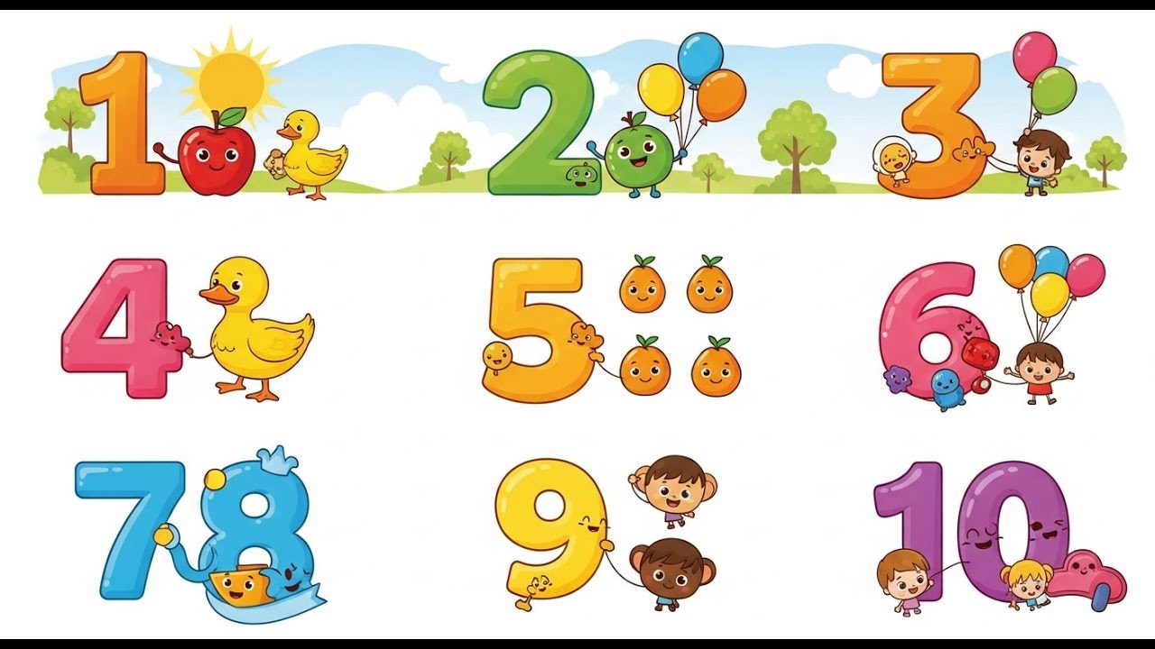 Counting Numbers 1 to 10 #abc little