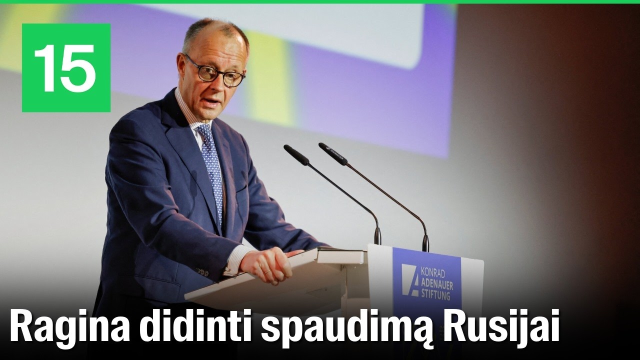 Friedrichas Merzas pasisakė apie paramą Ukrainai ir Europos saugumą: „Stovime kryžkelėje“