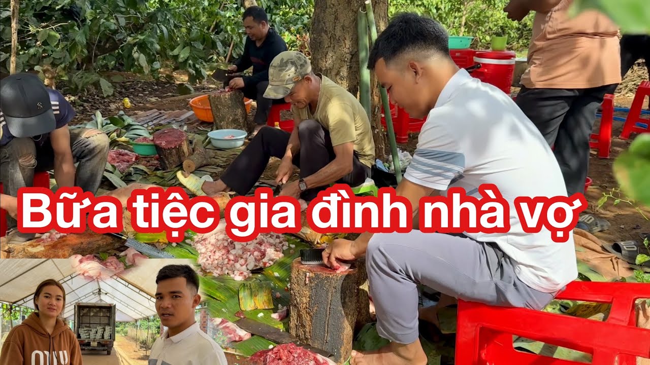 Gia đình vợ làm con heo 150kg cho Đêm Nhạc Sống tại nhà vợ | Đur Siu 81