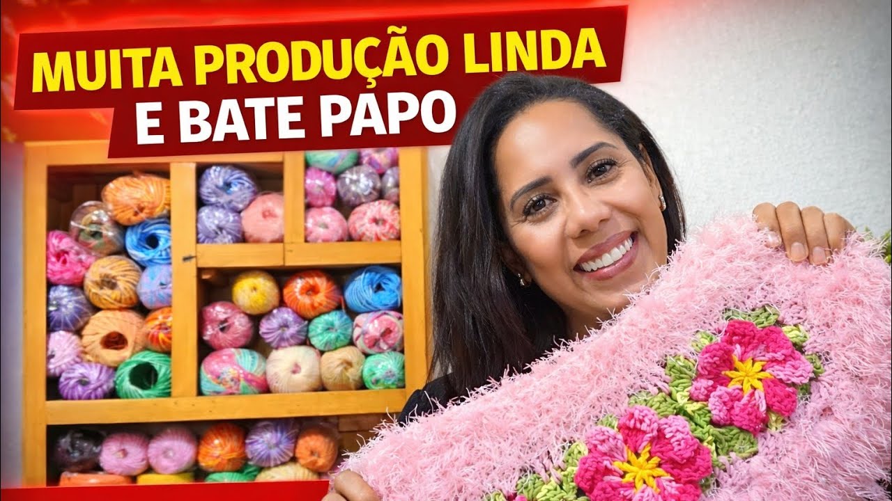 ✨ Muita Produção Linda no Crochê + Bate-Papo Especial! Vem Ver!