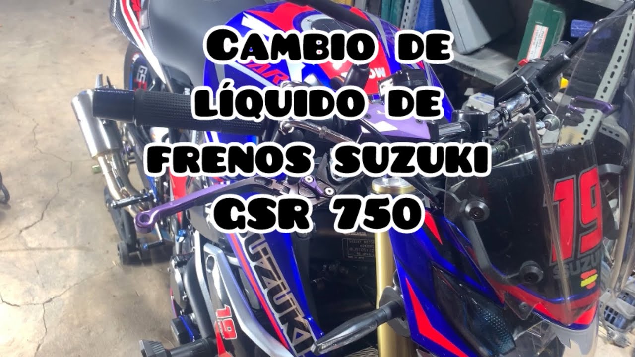 Cambio de líquido de frenos y batería a suzuki GSR 750