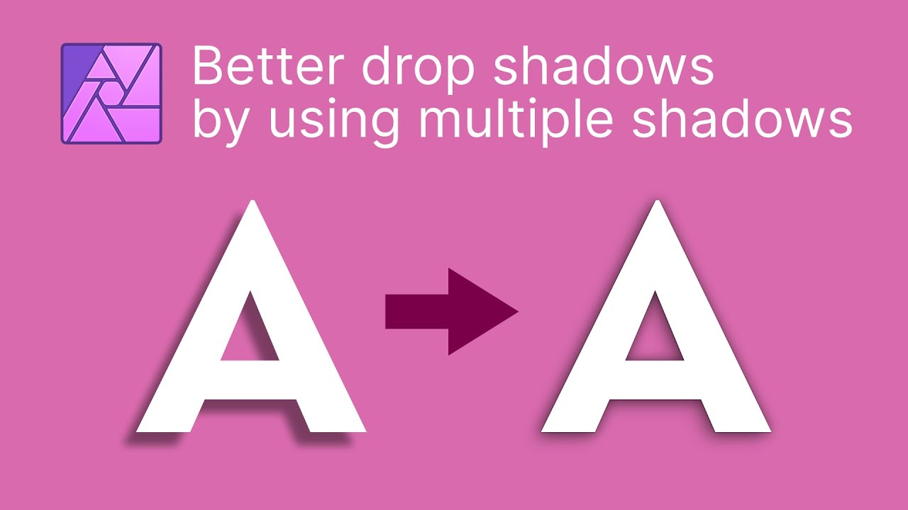 Applying multiple effects on a layer to create better drop shadows in Affinity Photo