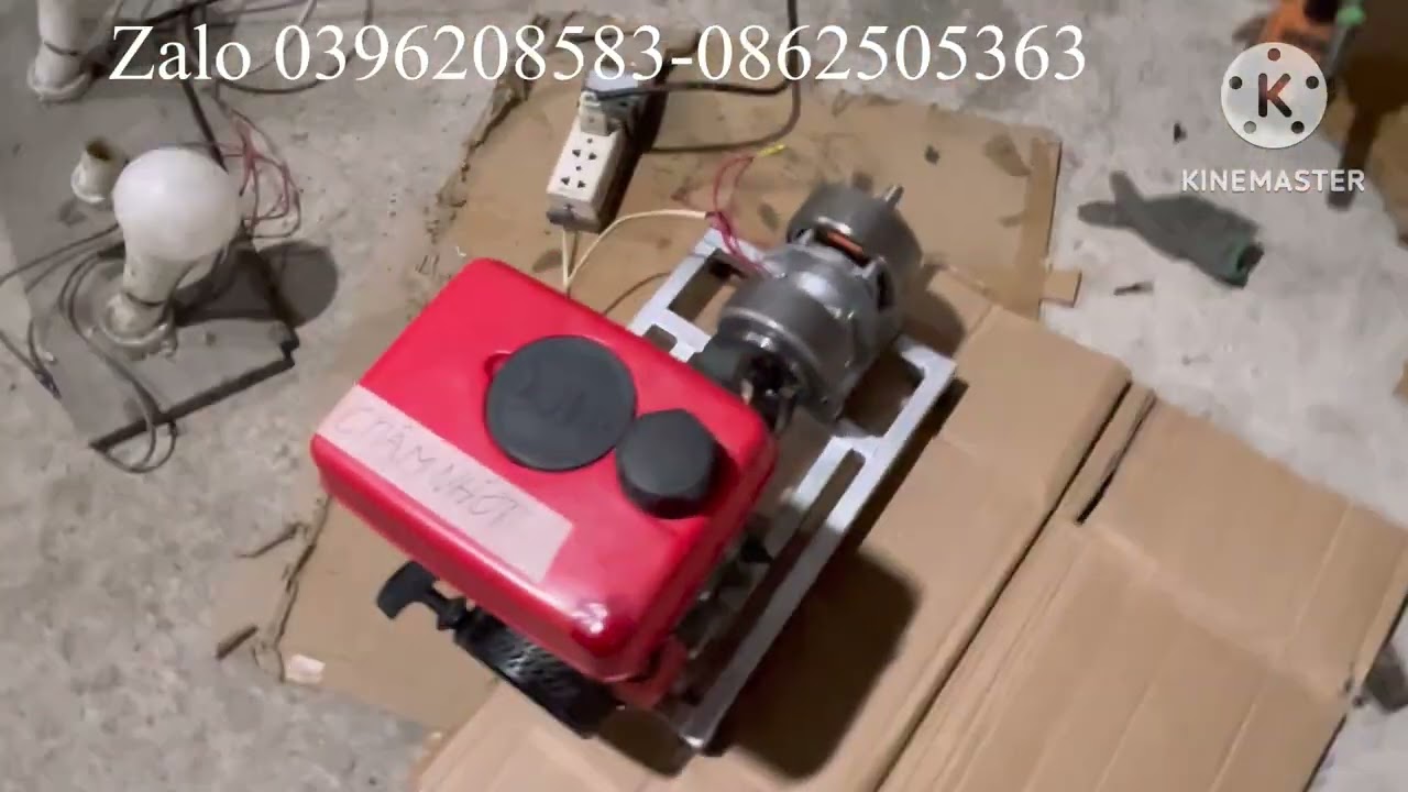 Chế củ phát điện 220v lắp máy xăng 0862505363