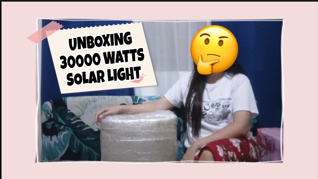 Unboxing 30000W Solar Light 🌞 | Raffle Prize from Janice The Explorer