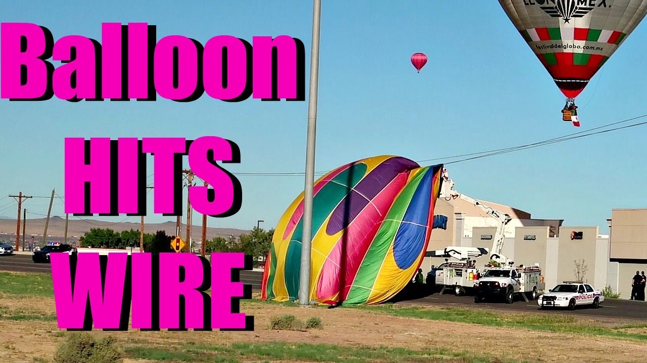 🎈Hot Air Balloon HITS WIRE⚡️😳
