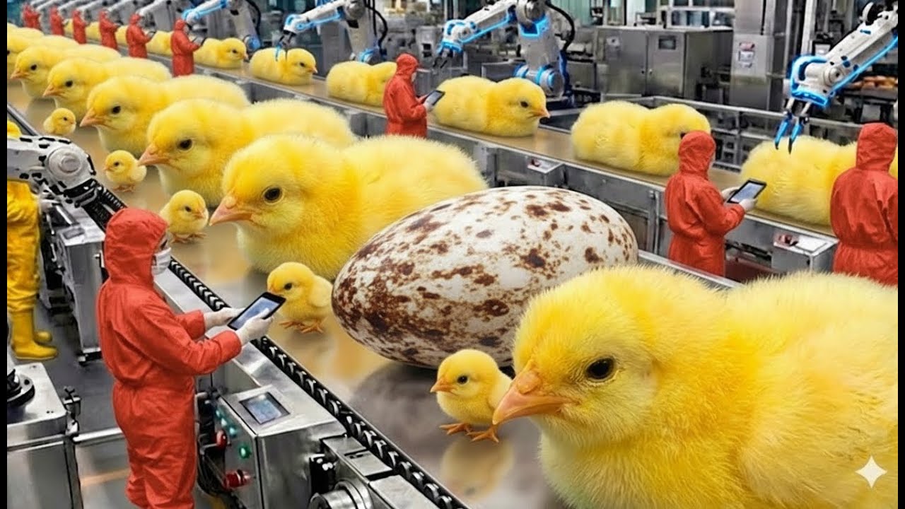 Chicken Mega Factory Egg Incubation & Broiler Raising Process