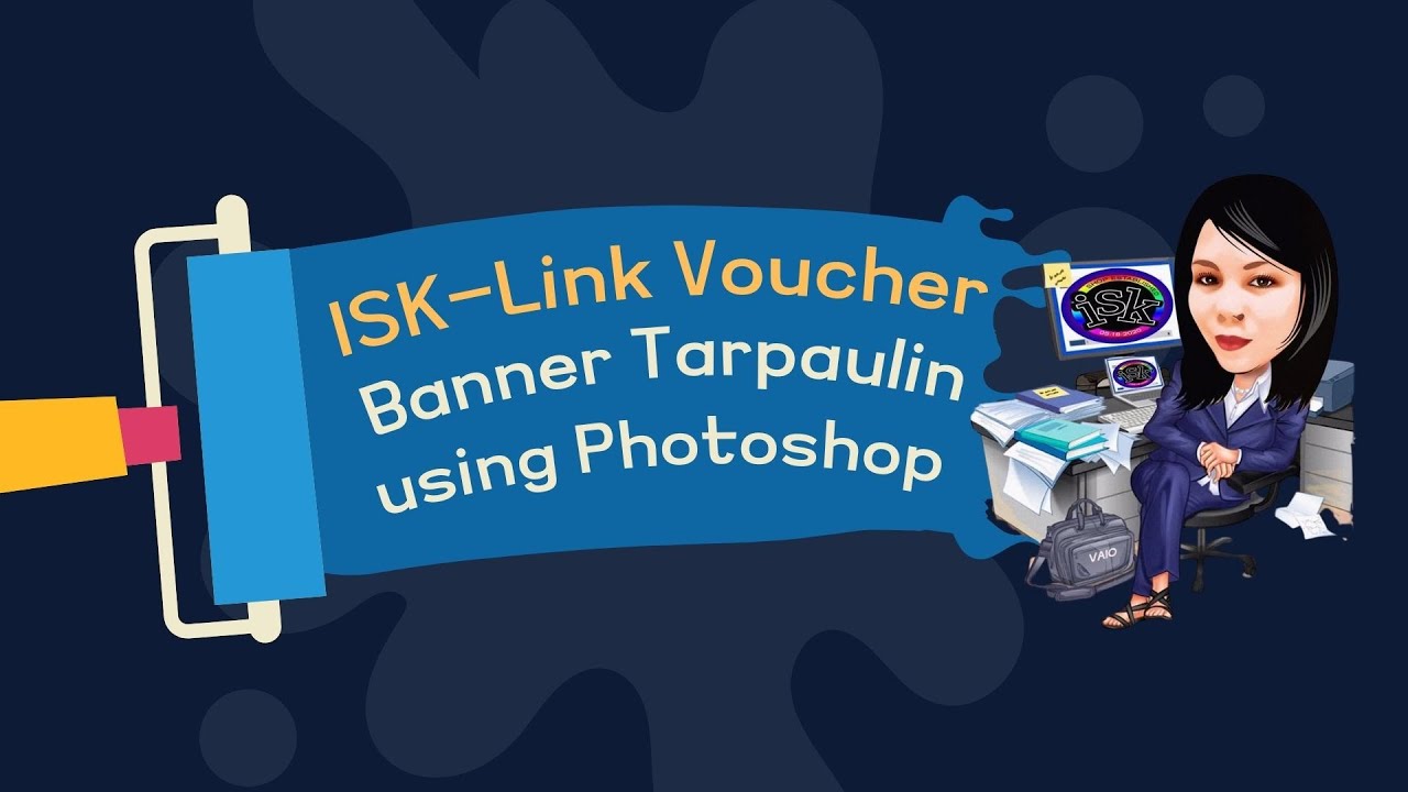 ISK-Link ваучер на брезент, созданный в Adobe Photoshop - ISK Brand
