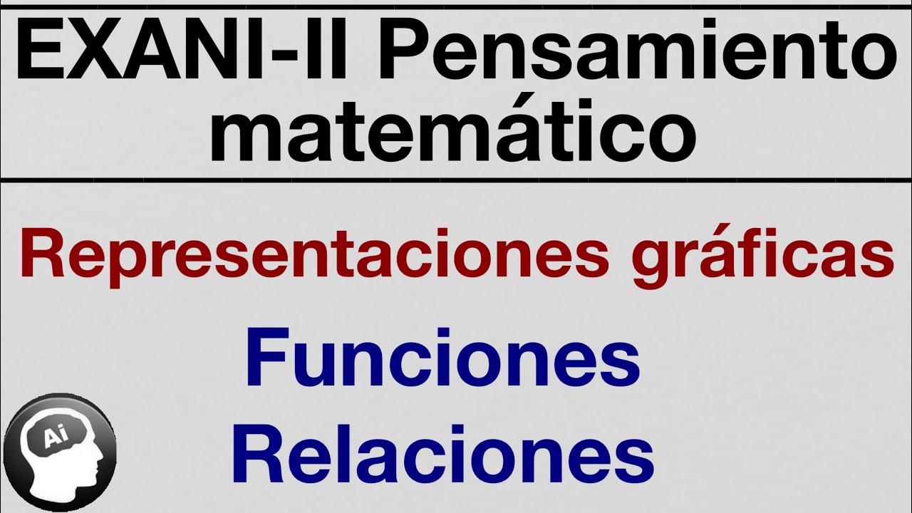 EXANI-II 2021 Representaciones gráficas: Funciones y relaciones | [PENSAMIENTO MATEMATICO]