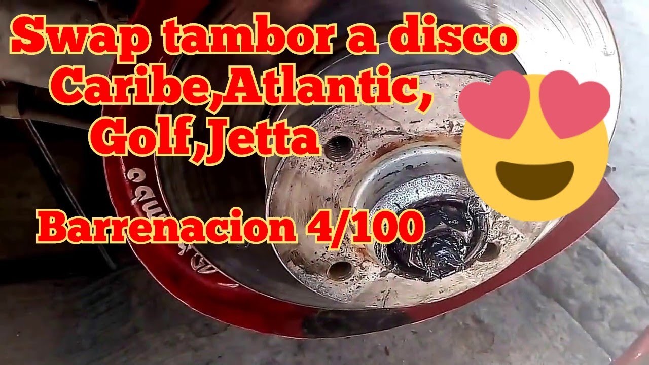 Swap,conversión tambor a disco trasero golf,jetta,caribe,atlantic,corsar,pointer,derby,gol
