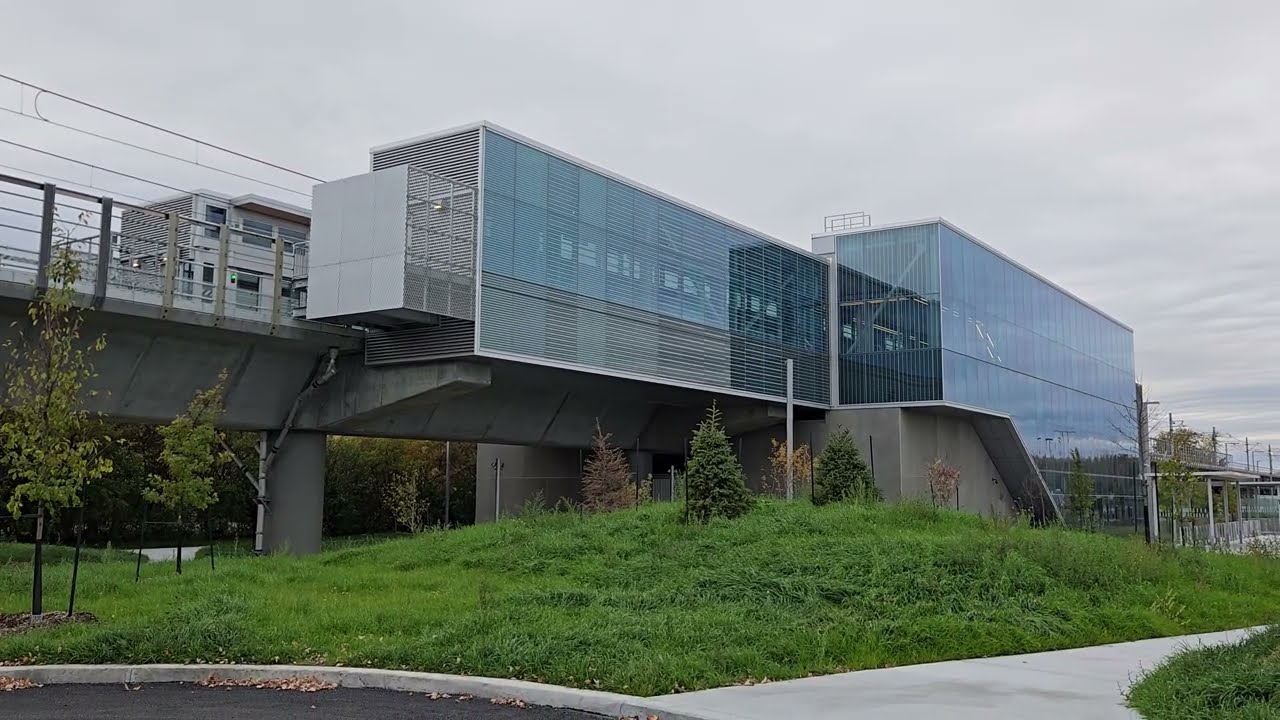 MONTREAL REM Fall Views LRT Testing and Exploring Pierrefonds Roxboro Station Site