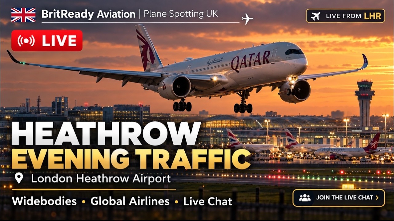 🔴 LIVE London Heathrow Plane Spotting | Evening Widebodies & International Arrivals ✈️