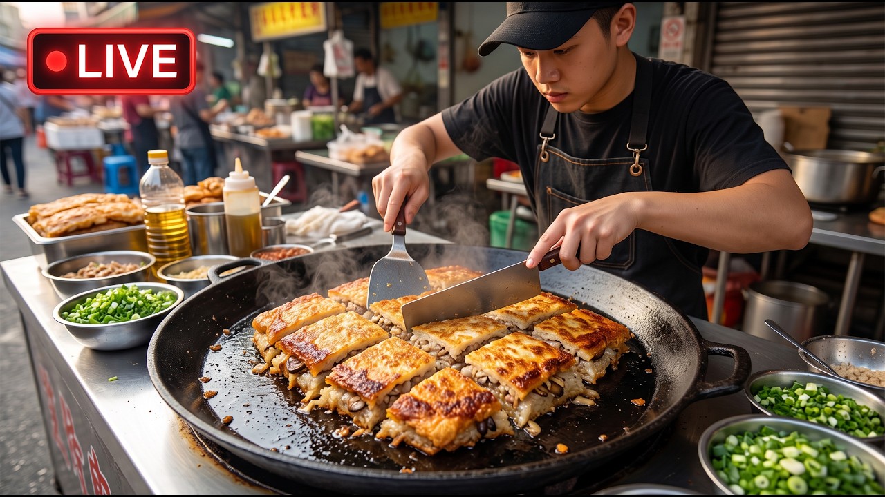 Street Breakfast Master: Slicing Sizzling Sanxian Doupi LIVE 🍳🔥 2026/09/23 6:25 AM