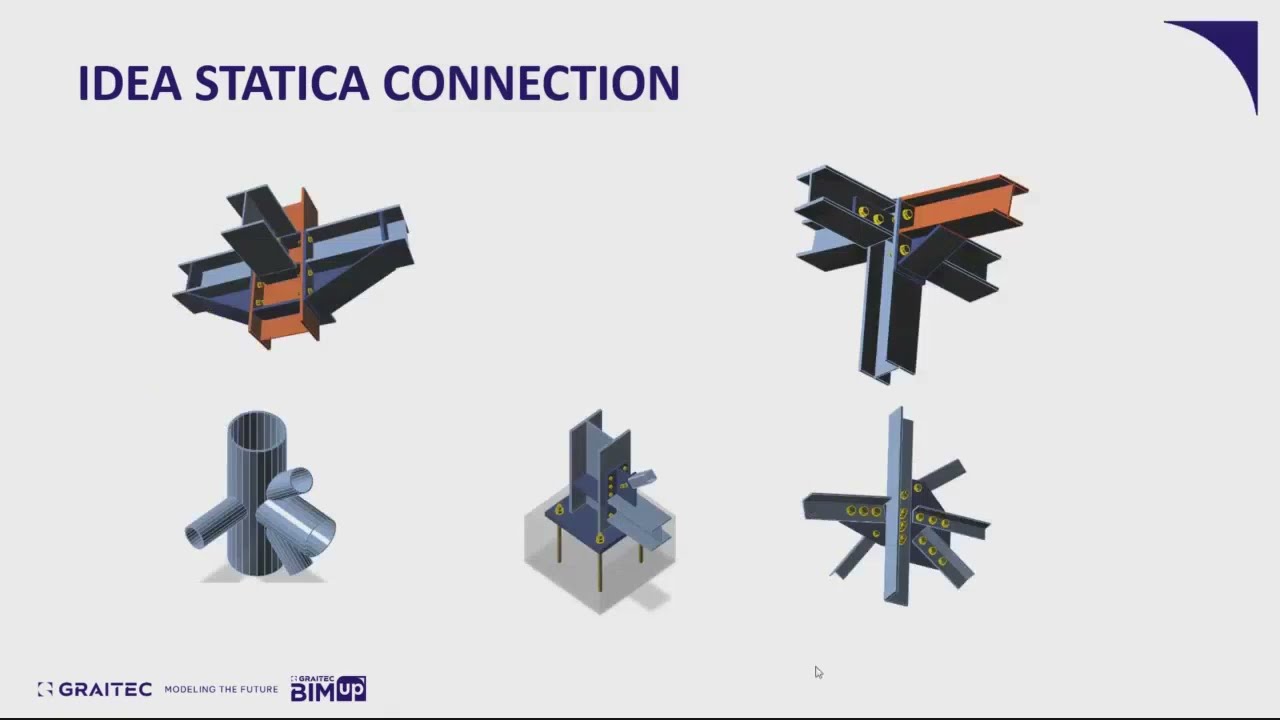 Вебинар: Как экспортировать данные об усилиях соединения из GRAITEC Advance Design в IDEA StatiCa