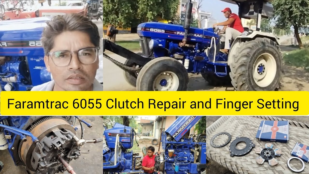 Faramtrac 6055 Clutch Repair and Finger Setting 🛠️|| अब ट्रैक्टर का क्लच कभी बी हार्ड 🥵 नहीं होगा ||